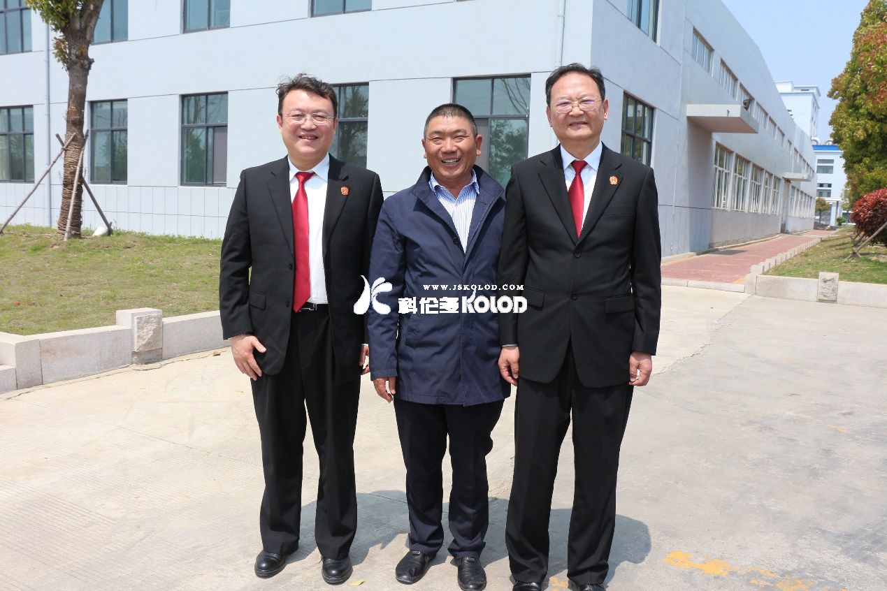 連云港市中級人民法院副院長唐濤蒞臨江蘇科倫多參觀調(diào)研